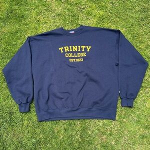 Vintage Champion Trinity College Crewneck Sweatshirt 90s Y2K Mexico XXL GUC